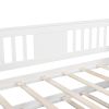 Twin Wooden Daybed with Trundle Bed ; Sofa Bed for Bedroom Living Room; White