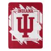 INDIANA OFFICIAL NCAA "Dimensional" Micro Raschel Throw Blanket; 46" x 60"