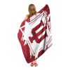 INDIANA OFFICIAL NCAA "Dimensional" Micro Raschel Throw Blanket; 46" x 60"