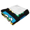 Keroppi; Scribble Squares Aggretsuko Comics Silk Touch Throw Blanket; 50" x 60"