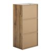 Bathroom storage cabinet,small storage cabinet,ratten locker, 2 door cabinet,living room, bedroom, home office floor cabinet, rustic brown