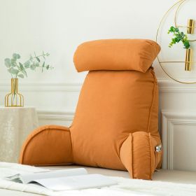 Ice Silk Latex Bedside Cushion Soft Case (Option: Fantasy Orange-Bamboo Charcoal Package)