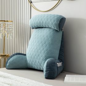 Ice Silk Latex Bedside Cushion Soft Case (Option: Aqua-Bamboo Charcoal Package)