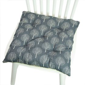 Printed Polyester Linen Cotton And Linen Five-circle Chair Cushion Bay Window Round (Option: 40CM Square 016-40x40cm)