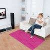 Fluffy Bedroom Rug 4' x 2.6' Anti-Skid Shaggy Area Rug Decorative Floor Carpet Mat