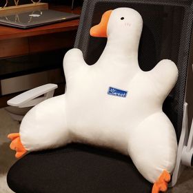 Large Backrest Waist Support Sofa Cushion (Option: White Big Goose-Small Size 60 45cm)
