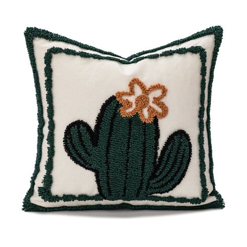 Loop Velvet Embroidered Sofa Cushion Cover